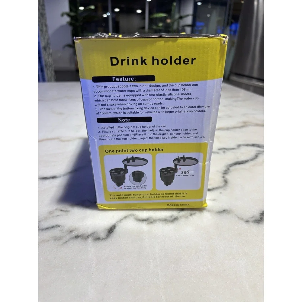 Brand new Multifunctional car cup holder expander with an integrated table tray